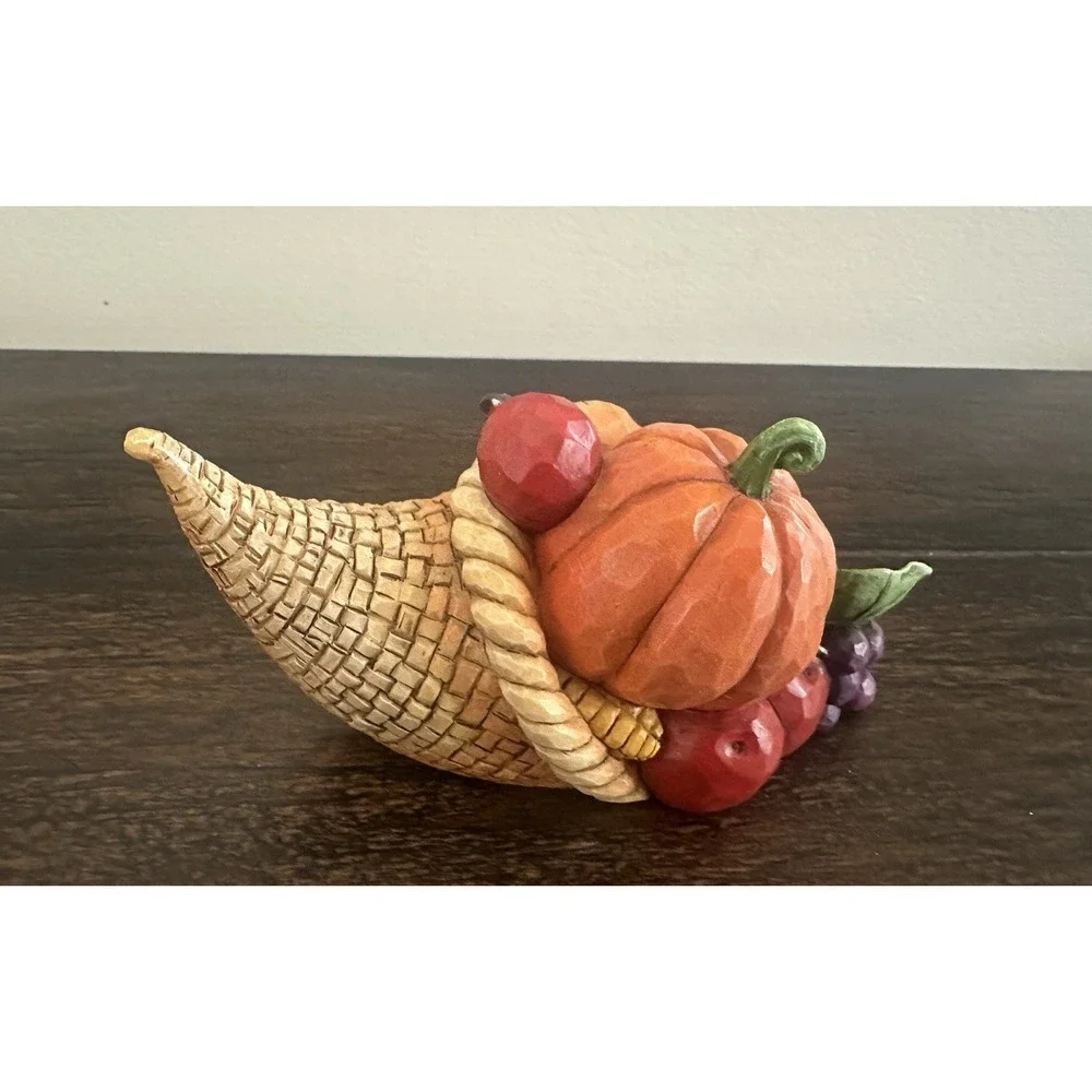 Jim Shore Pint Sized Harvest Blessings Cornucopia 2014‎